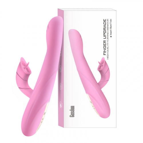 VIBRADOR GUSDUNESTIMULADOR LENGUA RECARGABLE ROSADO