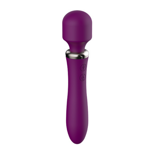 VIBRADOR TIPO HITACHI EROS ROAD LUST RECARGABLE 21CM MORADO