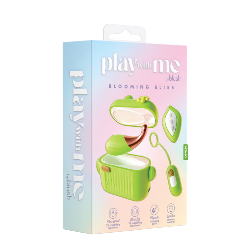 SET BALA + HUEVO VIBRADOR CON CONTROL REMOTO PLAY WITH ME BLUSH RECARGABLE BL-24522 VERDE
