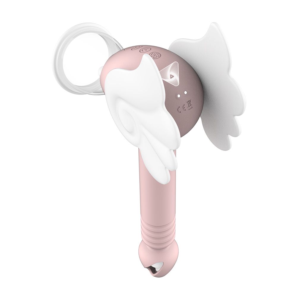 VIBRADOR CON EMPUJE SUCCIÓN Y LENGUA SAKURA