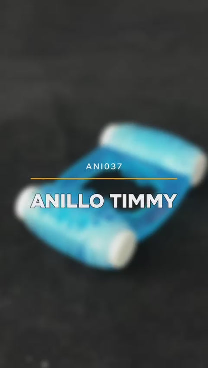 ANILLO VIBRADOR DOBLE BALA AZUL AJUSTABLE